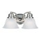 Maxim Lighting Malaga 2-Light 13.25" Wide Satin Nickel Vanity Light 2687FTSN - alternate 1